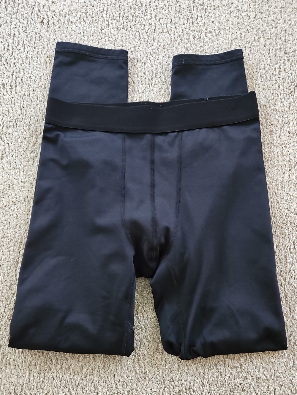 Jockey Solid Black Baselayer Pant Size Small